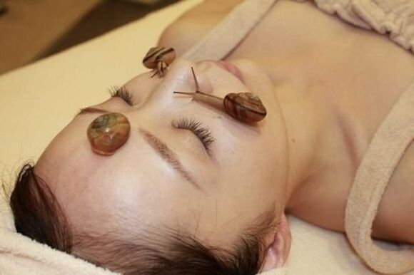 utiliser des escargots pour rajeunir la peau du visage